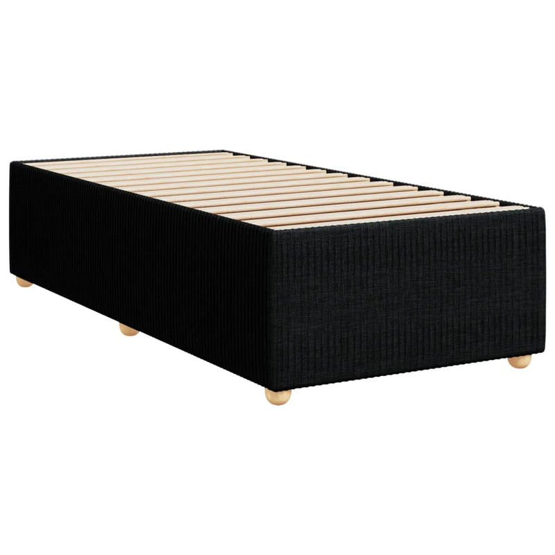vidaXL Bed Frame without Mattress Black 90x190 cm Fabric