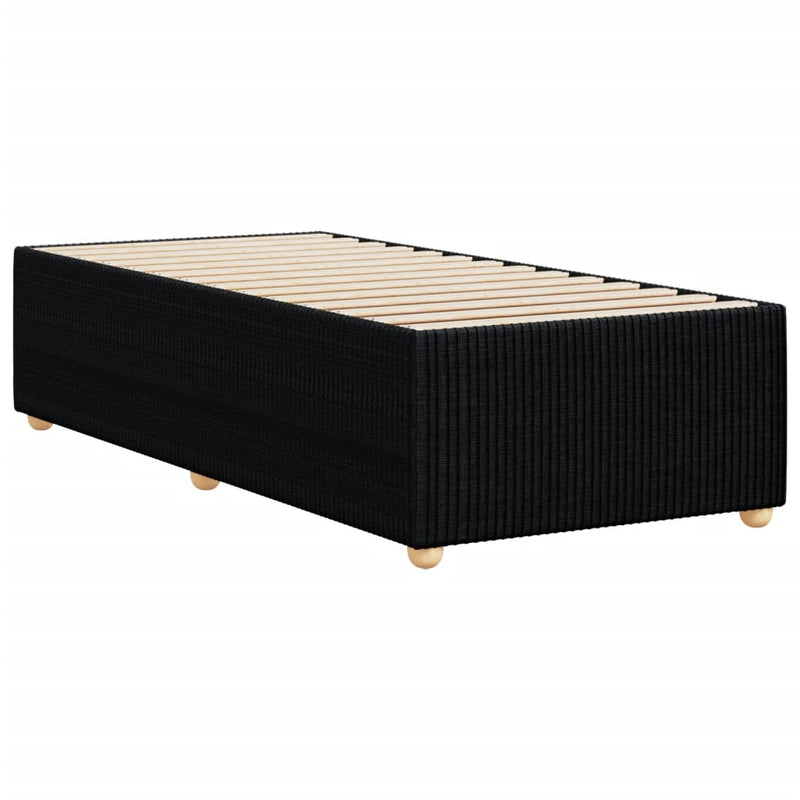 vidaXL Bed Frame without Mattress Black 90x190 cm Fabric