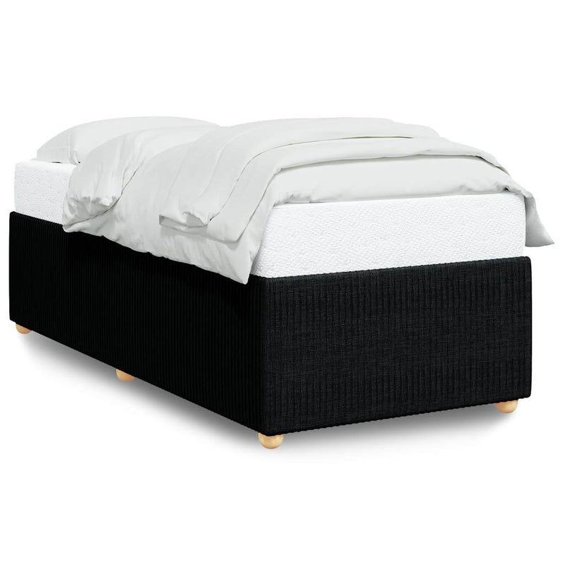 vidaXL Bed Frame without Mattress Black King Single Fabric