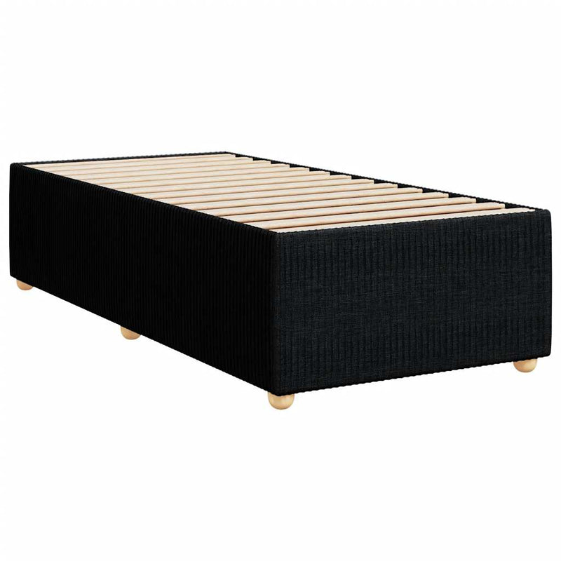 vidaXL Bed Frame without Mattress Black King Single Fabric