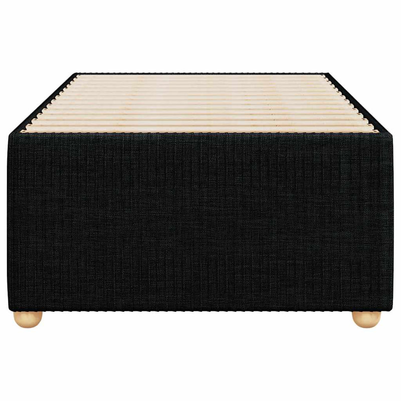 vidaXL Bed Frame without Mattress Black King Single Fabric