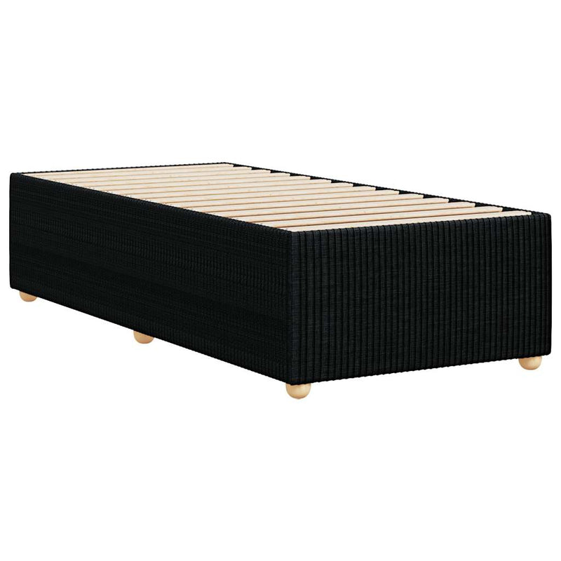 vidaXL Bed Frame without Mattress Black King Single Fabric
