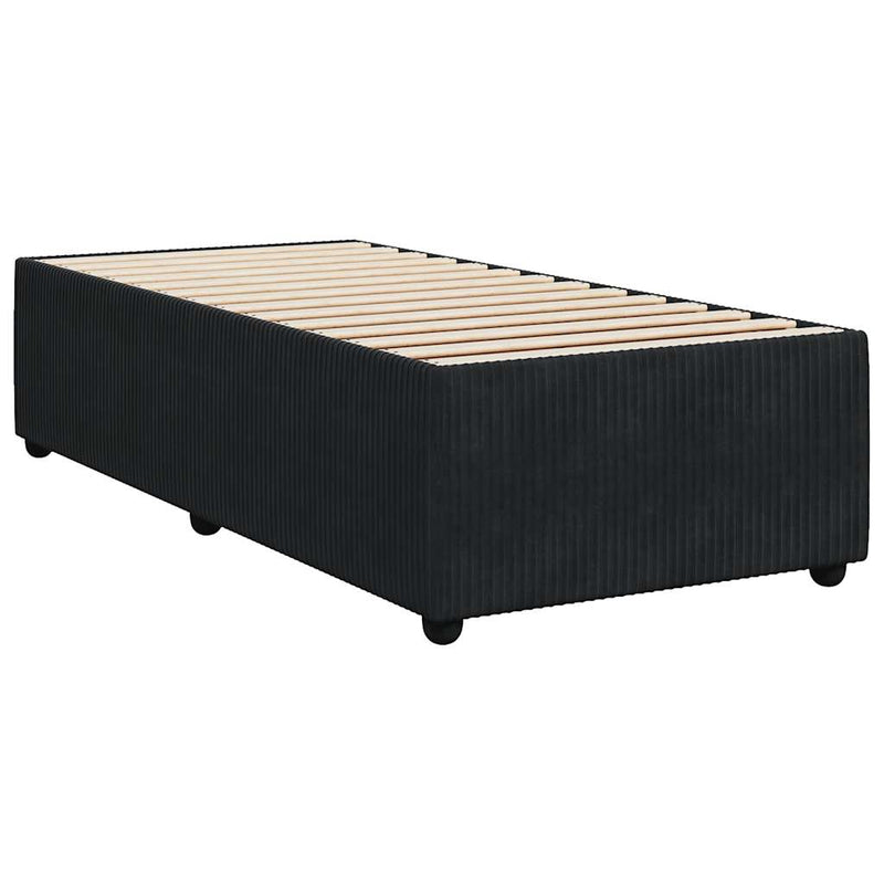 vidaXL Bed Frame without Mattress Black King Single Velvet
