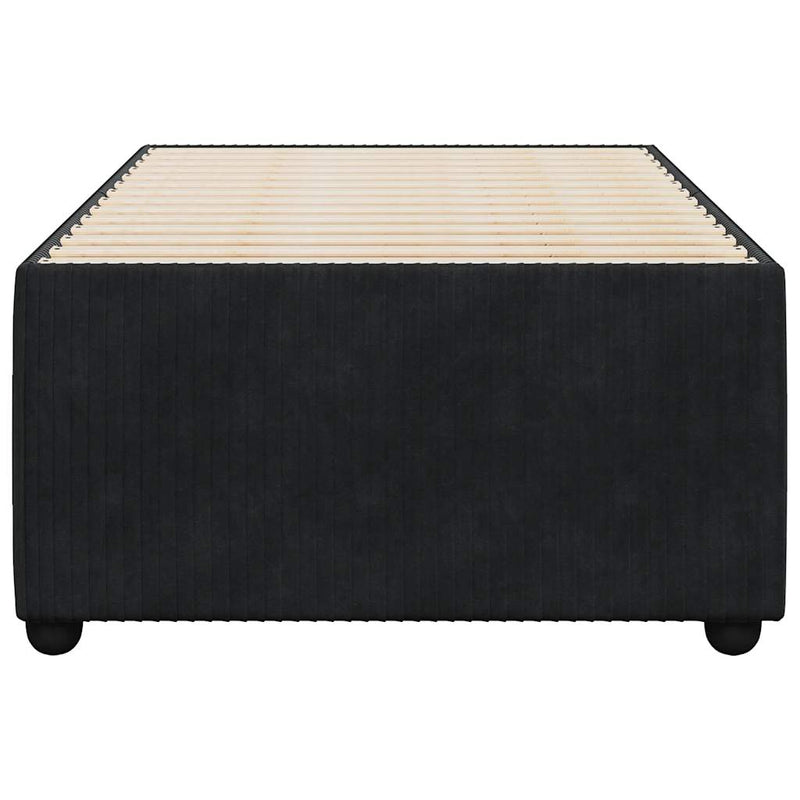 vidaXL Bed Frame without Mattress Black King Single Velvet