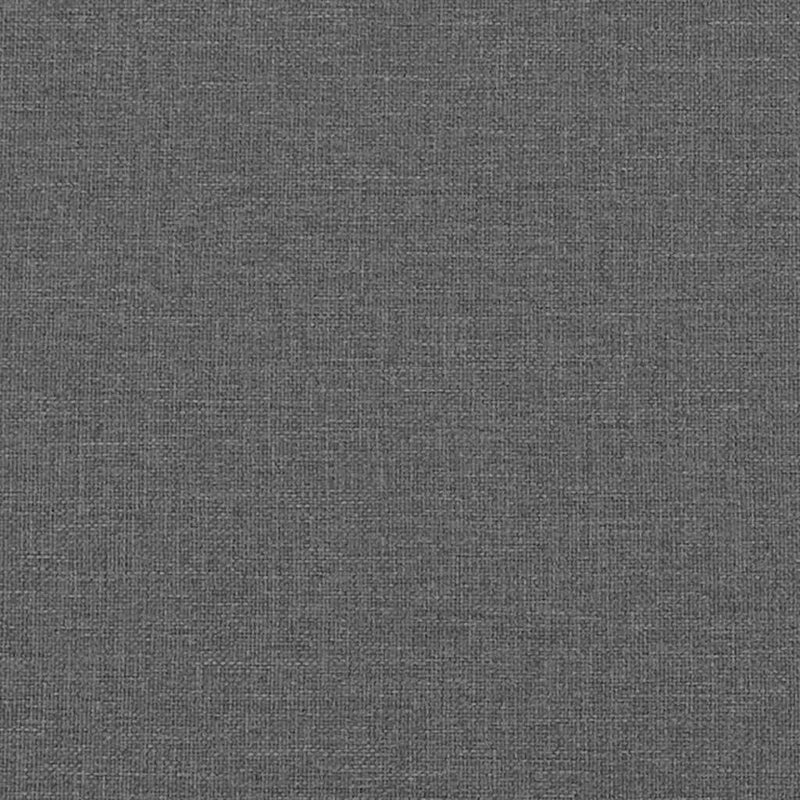 Box Spring Bed with Mattress Black Double Fabric