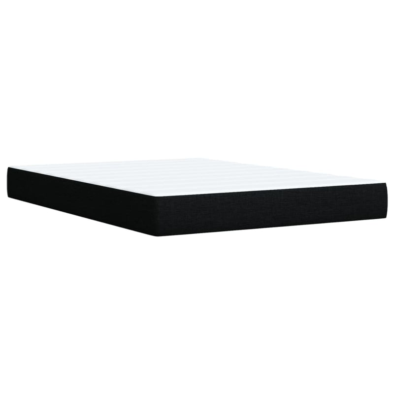 vidaXL Box Spring Bed with Mattress Dark Grey Queen Fabric