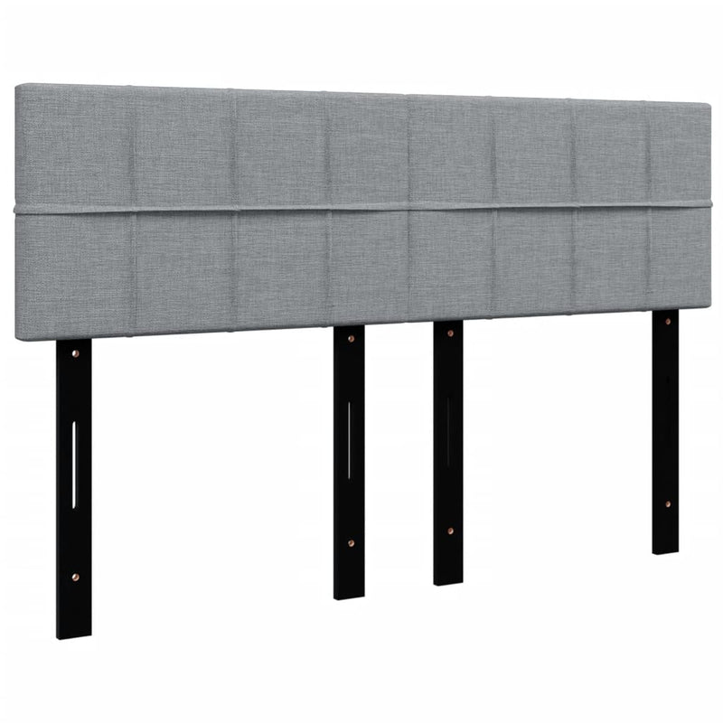 vidaXL Box Spring Bed with Mattress Dark Grey Queen Fabric