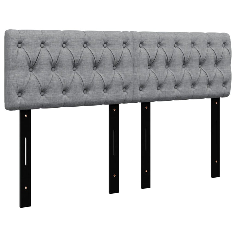 vidaXL Box Spring Bed with Mattress Dark Grey Queen Fabric