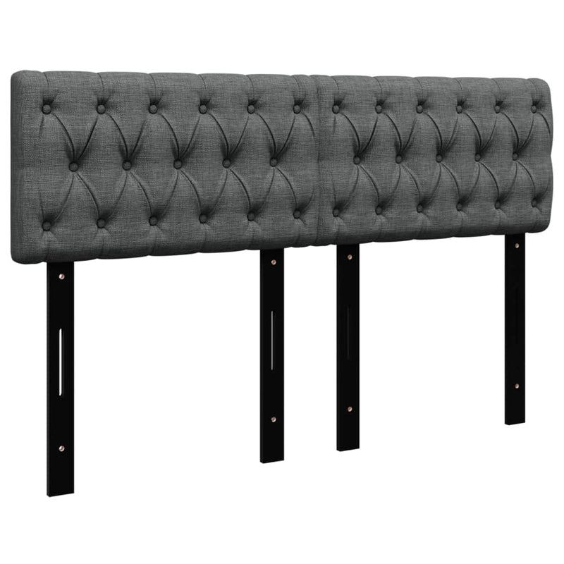 vidaXL Box Spring Bed with Mattress Black Queen Fabric
