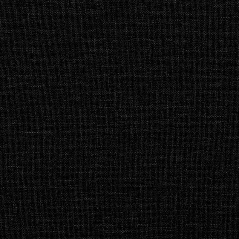 Box Spring Bed with Mattress Black King Single Fabric