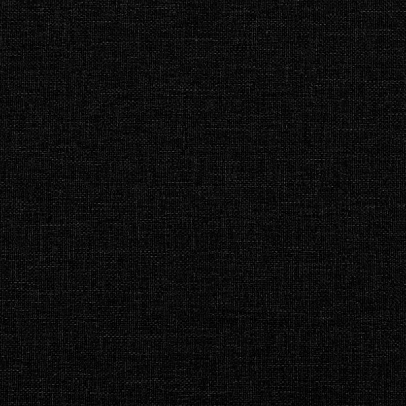 Box Spring Bed with Mattress Black King Single Fabric
