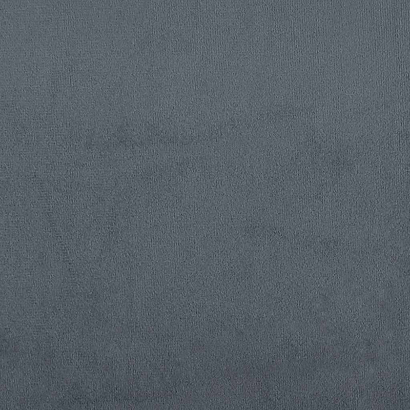 Box Spring Bed with Mattress Dark Grey Queen Velvet