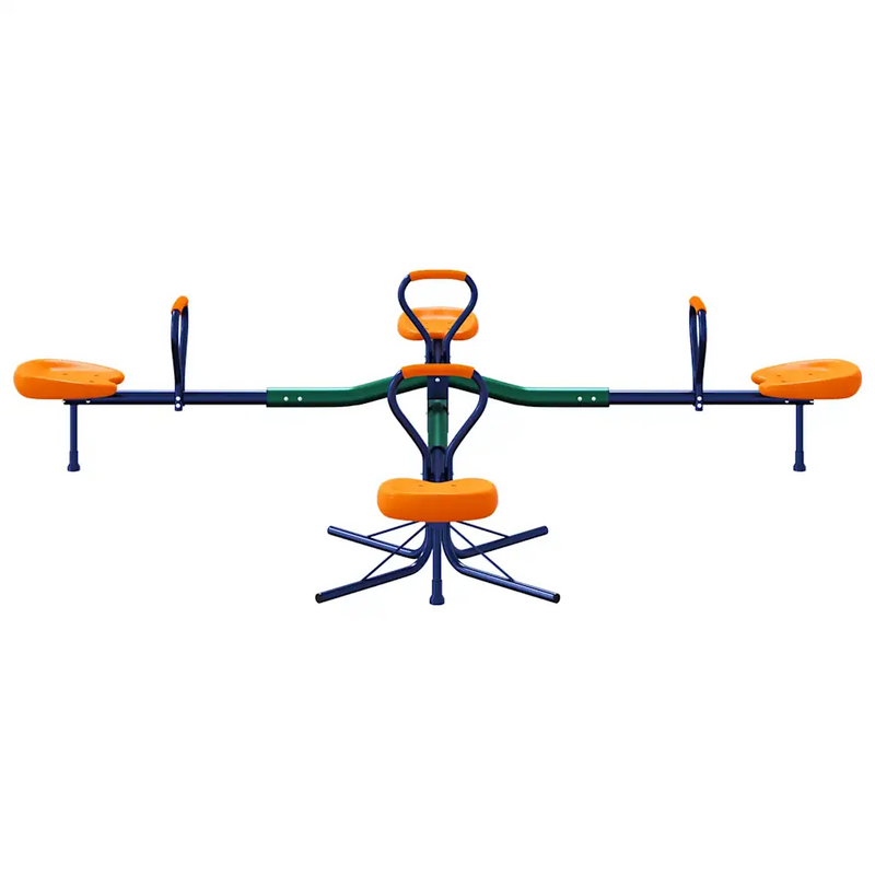 Seesaw 4-Seater 360-Degree Rotation Steel