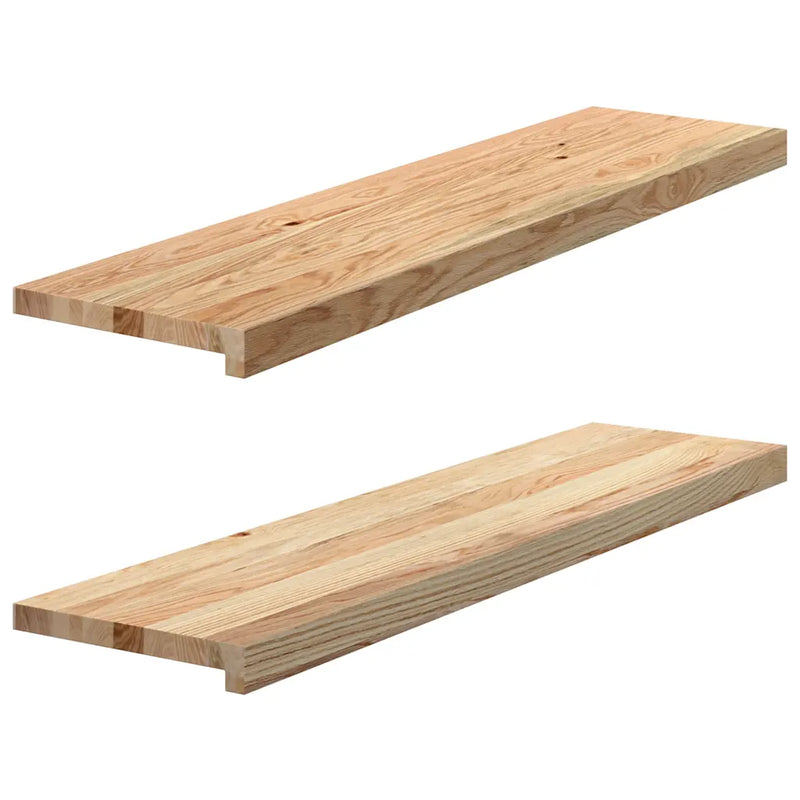 Window Sills 2 pcs Untreated 100x25x2 cm Solid Wood Oak