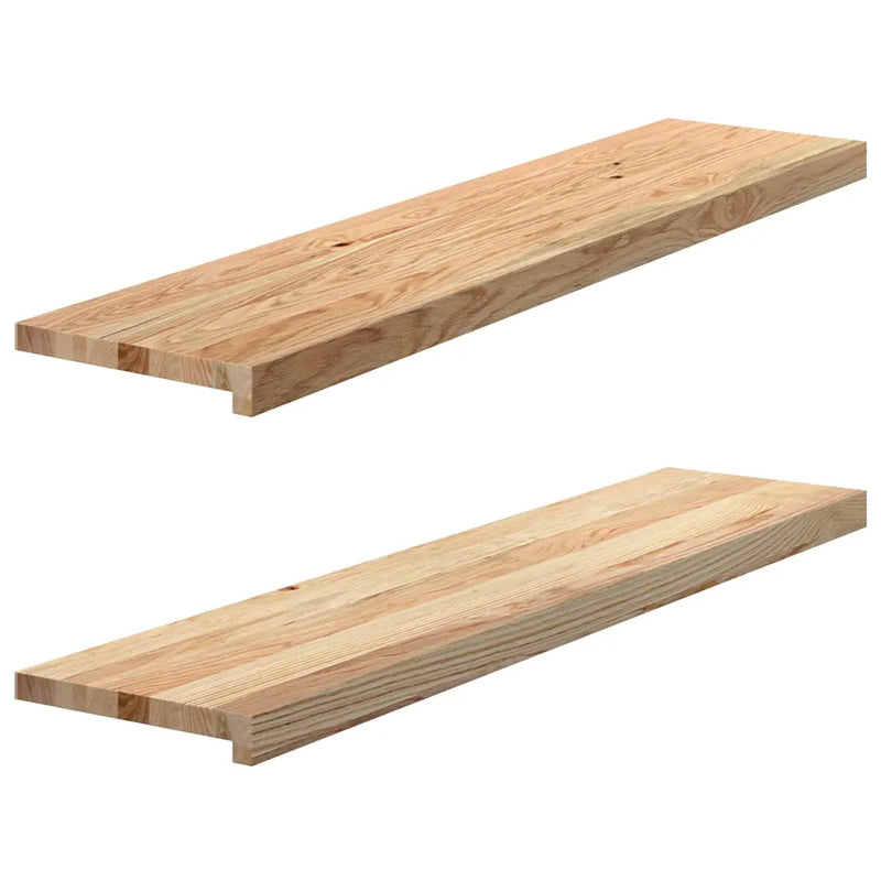 Window Sills 2 pcs Untreated 110x25x2 cm Solid Wood Oak