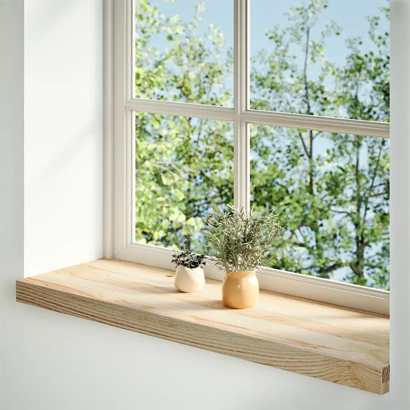 Window Sills 2 pcs Untreated 70x30x2 cm Solid Wood Oak