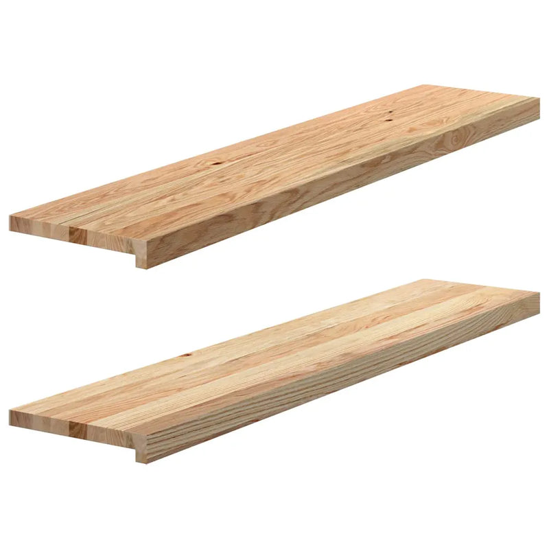 Window Sills 2 pcs Untreated 120x30x2 cm Solid Wood Oak