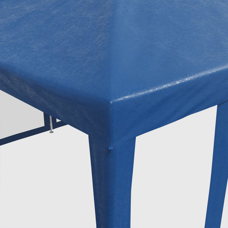 vidaXL Party Tent with 10 Mesh Sidewalls Blue 6x4 m HDPE