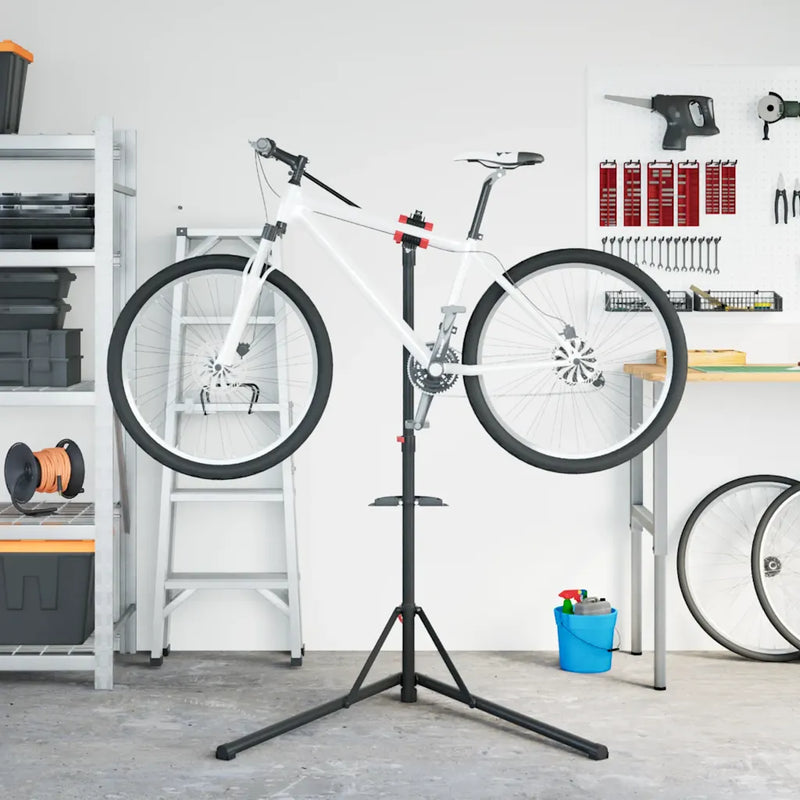 Bike Repair Stand Foldable Adjustable 92-152 cm Red Steel