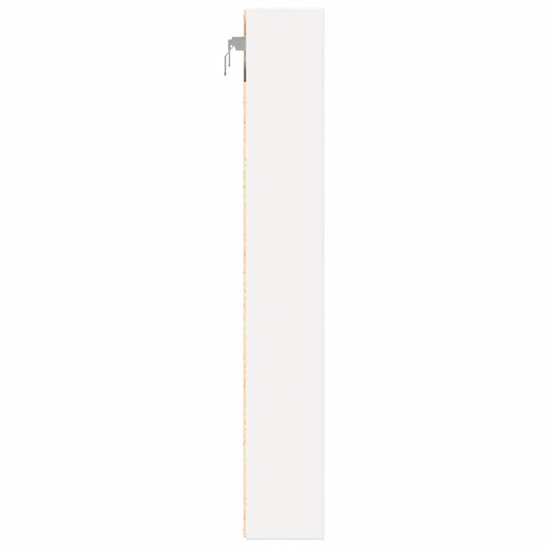 Vitrine Cabinet White 60x8.5x58 cm Engineered Wood