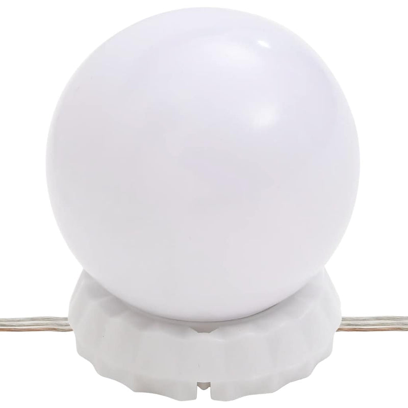 vidaXL Dressing Table with LED White 80x41x144.5 cm