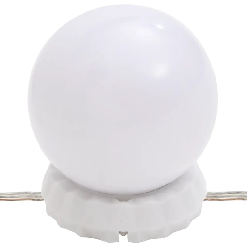 Dressing Table with LED White 80x41x134.5 cm