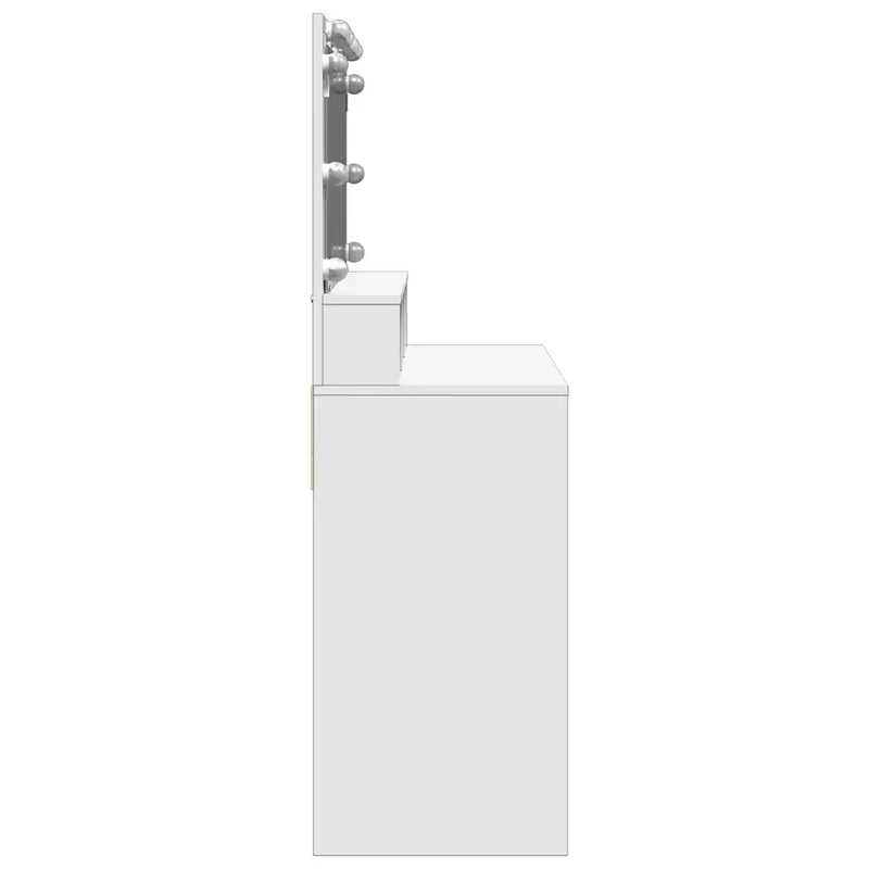 Dressing Table with LED White 80x41x134.5 cm