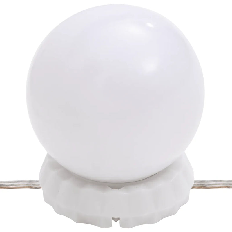 Dressing Table with LED White 100x40x120 cm