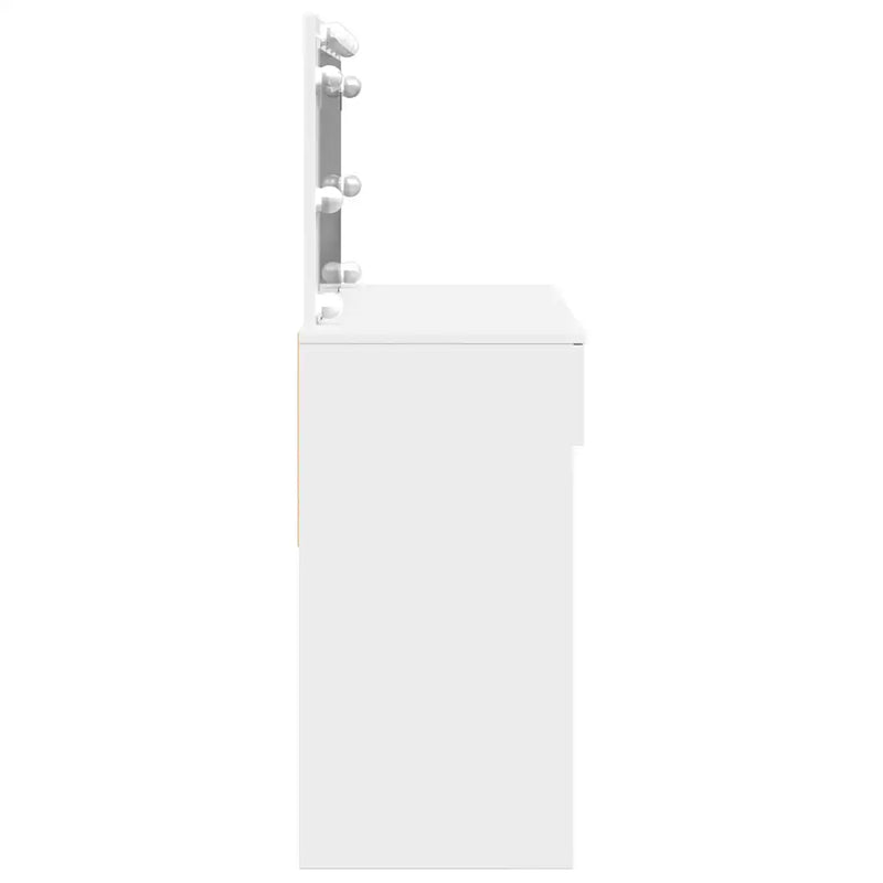 Dressing Table with LED White 100x40x120 cm