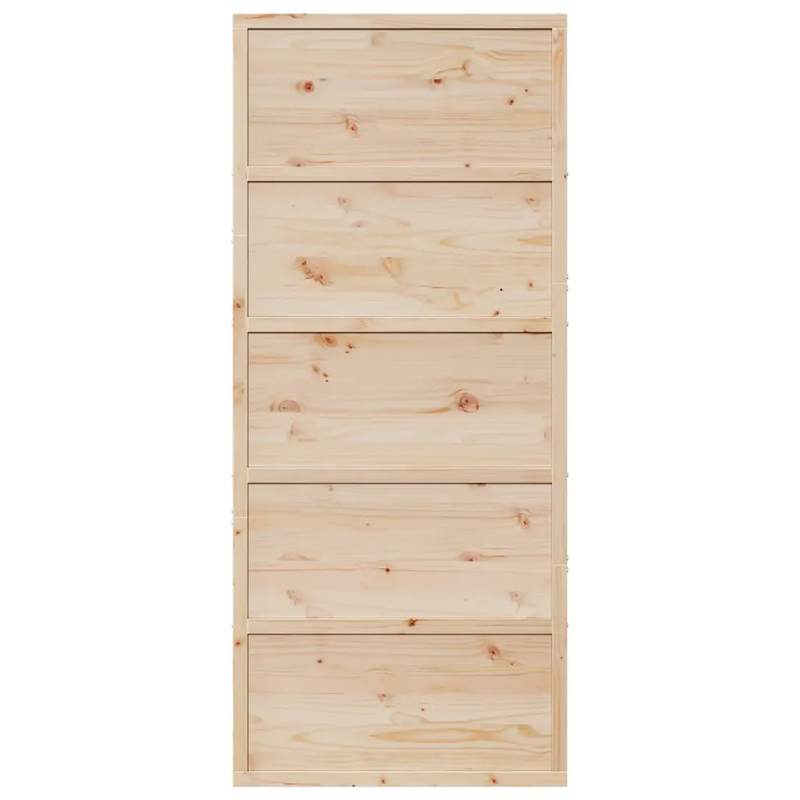 Barn Door 90x208 cm Solid Wood Pine
