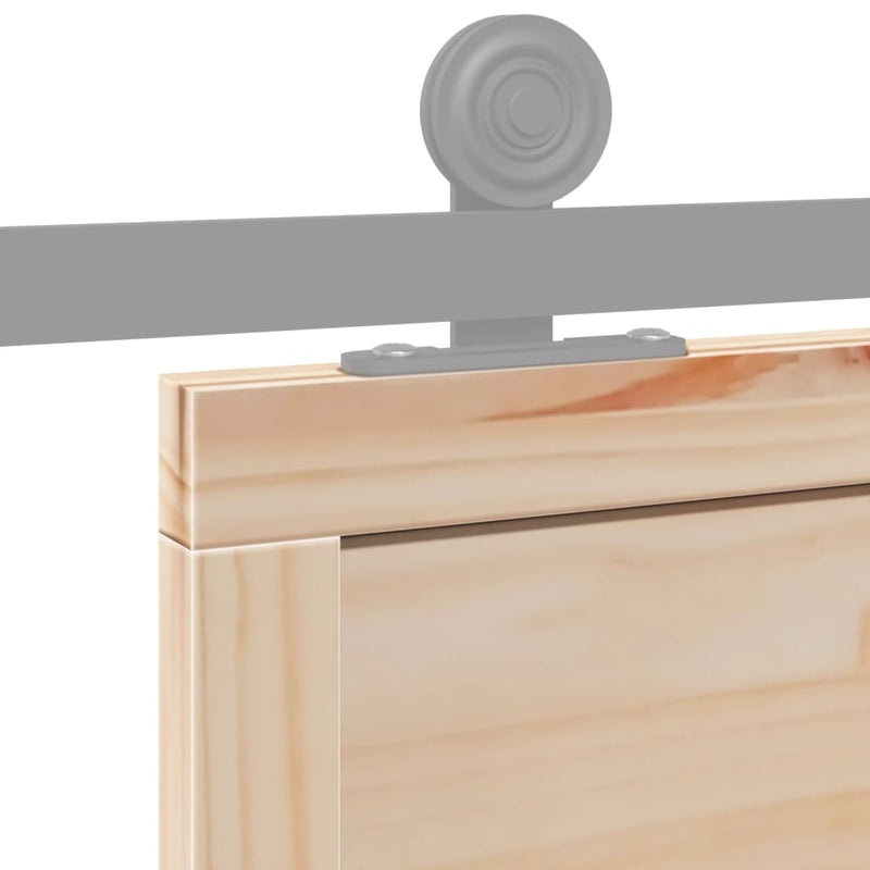 vidaXL Barn Door 90x208 cm Solid Wood Pine