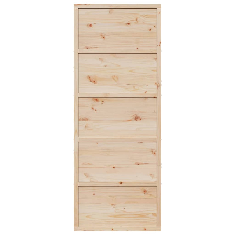 vidaXL Barn Door 80x208 cm Solid Wood Pine