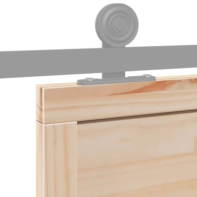 vidaXL Barn Door 80x208 cm Solid Wood Pine