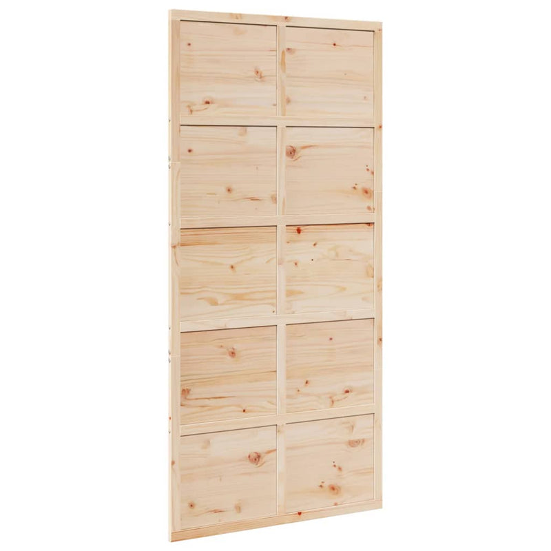 vidaXL Barn Door 100x208 cm Solid Wood Pine