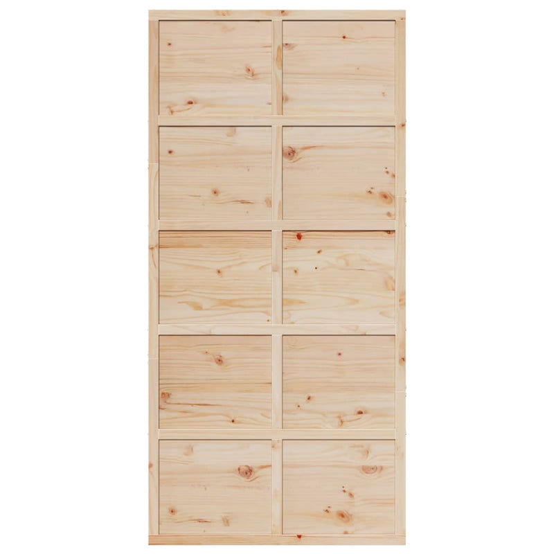 vidaXL Barn Door 100x208 cm Solid Wood Pine