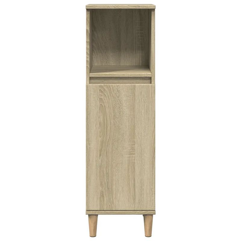 Bathroom Cabinet Sonoma Oak 30x30x100 cm Engineered Wood