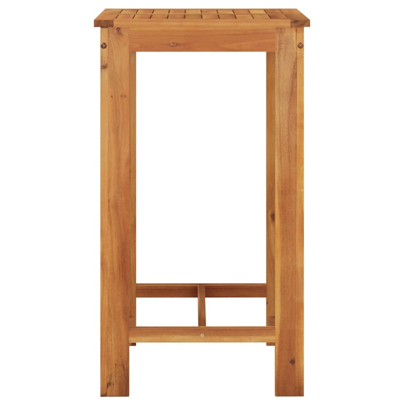 vidaXL 5 Piece Garden Bar Set Brown Solid Wood Acacia and Poly Rattan