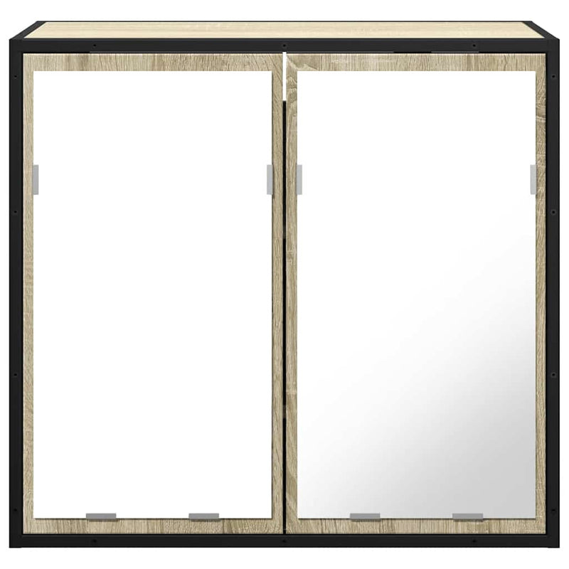 vidaXL Bathroom Mirror Cabinet Sonoma Oak 65x20x60 cm Engineered Wood