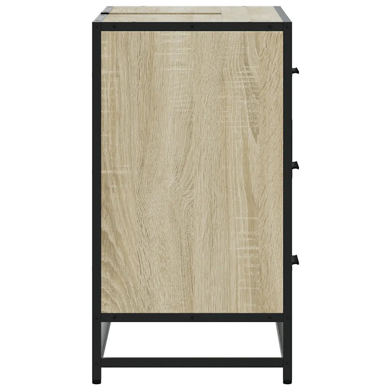 Bathroom Sink Cabinet Sonoma Oak 80x33x60 cm Engineered Wood