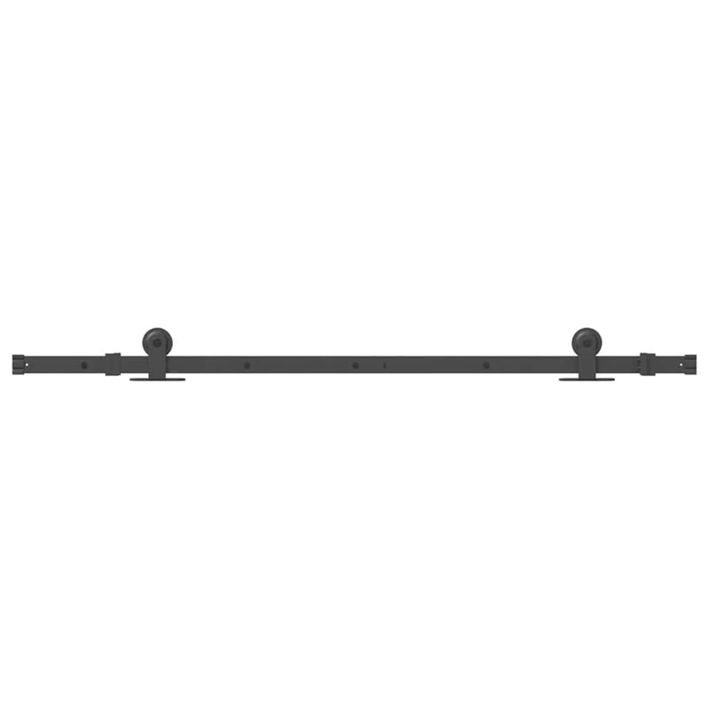 vidaXL Sliding Door Hardware Kit 152,5 cm Steel Black