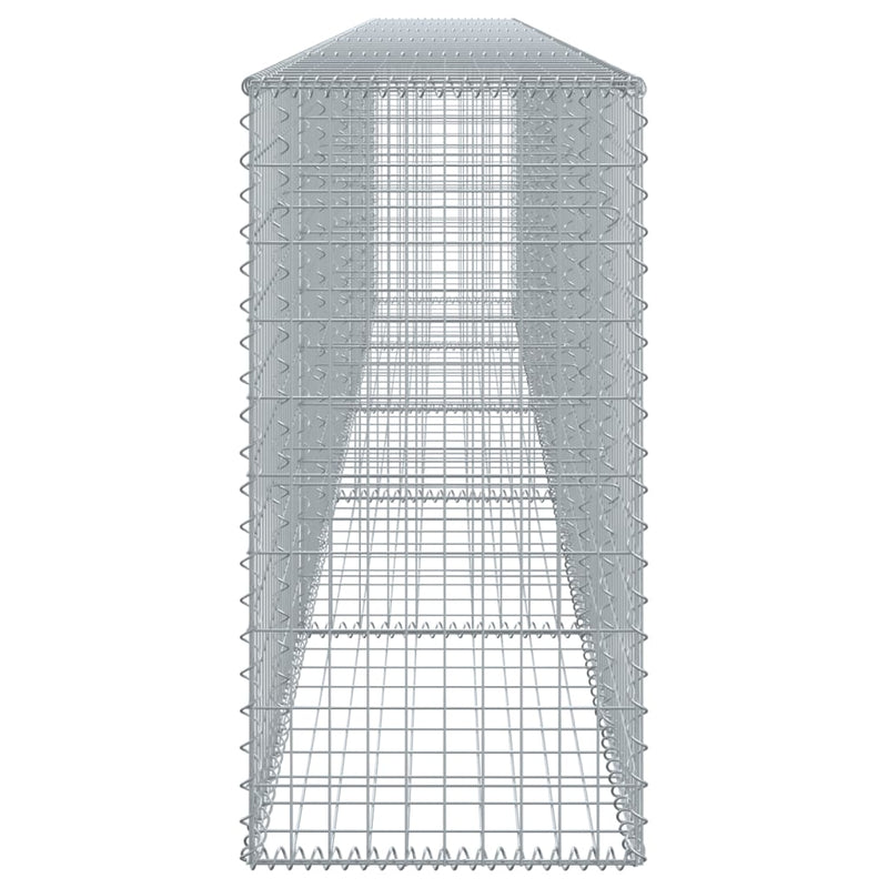vidaXL Gabion Basket with Cover 500x50x100 cm Galvanised Iron