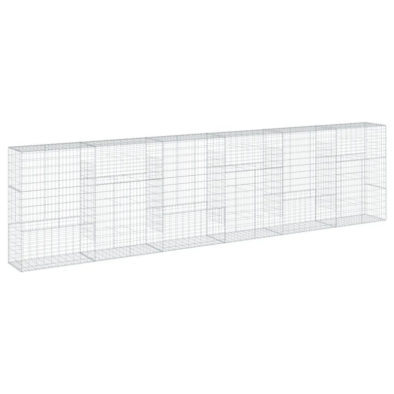Gabion Basket with Cover 600x50x150 cm Galvanised Iron