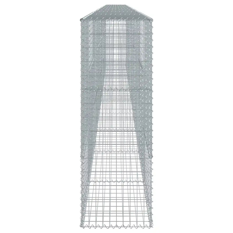 Gabion Basket with Cover 1000x50x150 cm Galvanised Iron