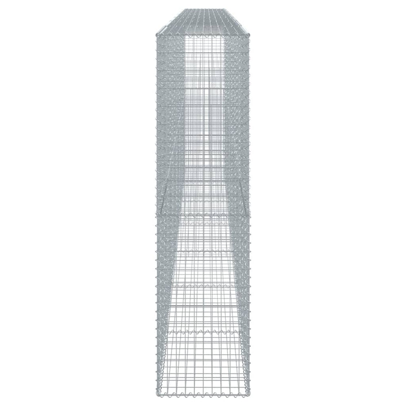 vidaXL Gabion Basket with Cover 700x50x200 cm Galvanised Iron