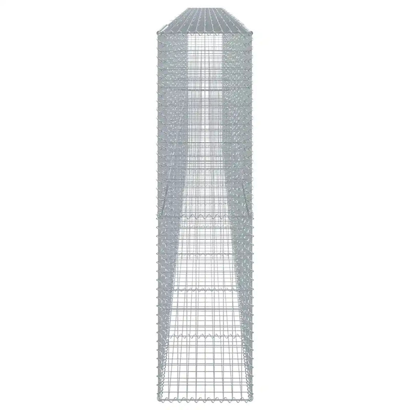 Gabion Basket with Cover 900x50x200 cm Galvanised Iron