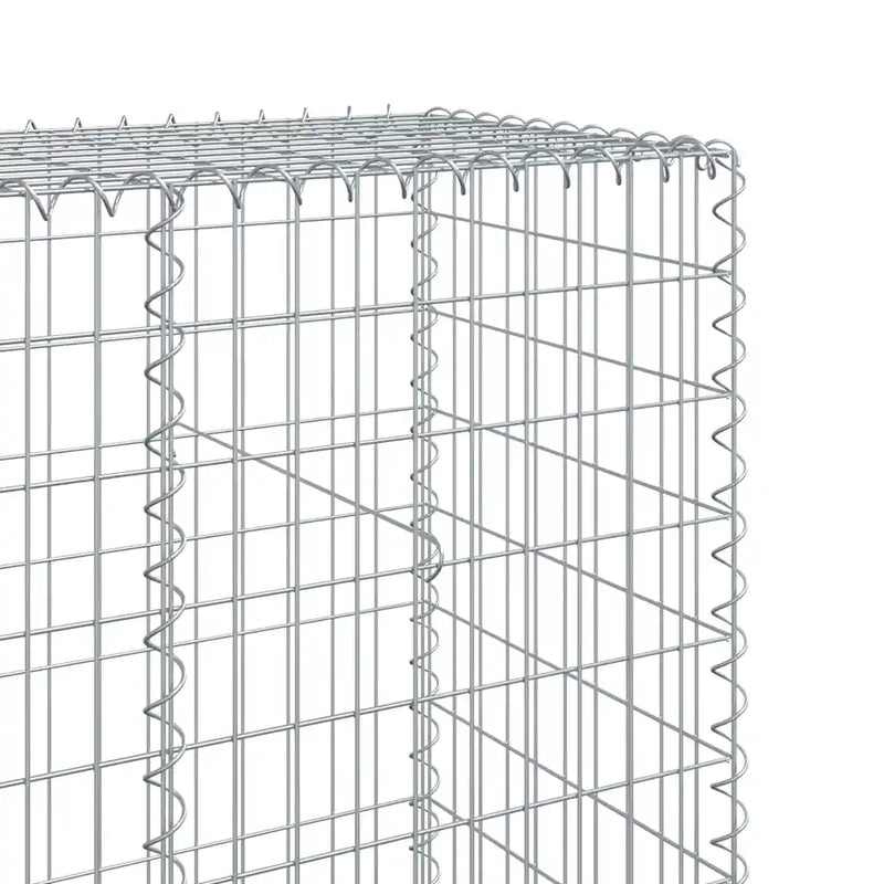 Gabion Basket with Cover 900x50x200 cm Galvanised Iron