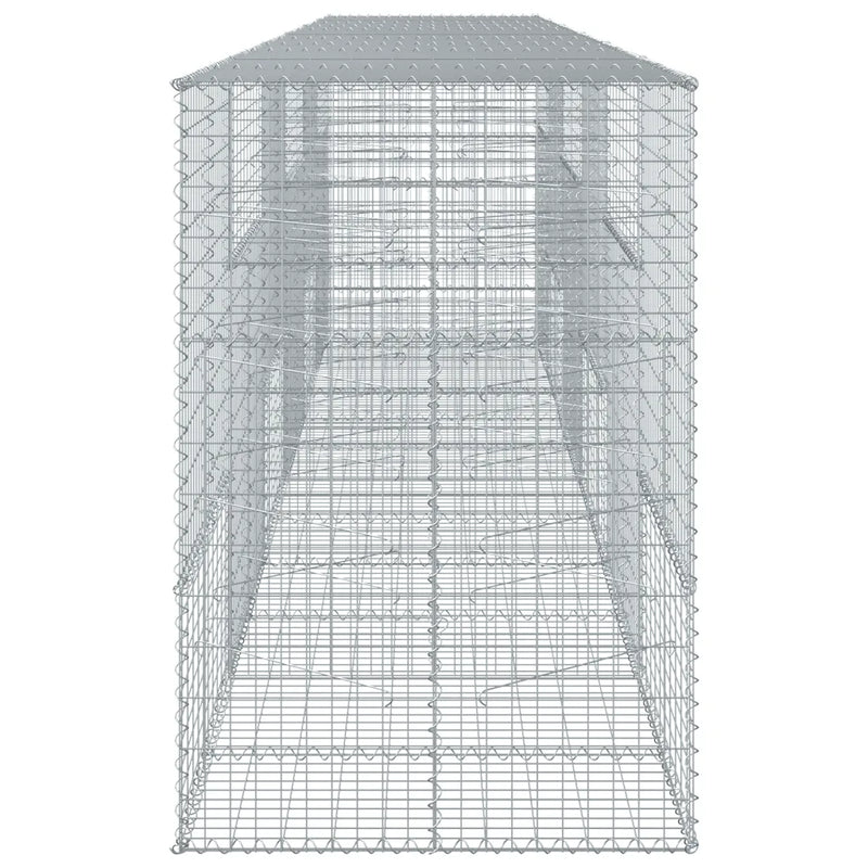 Gabion Basket with Cover 600x100x150 cm Galvanised Iron