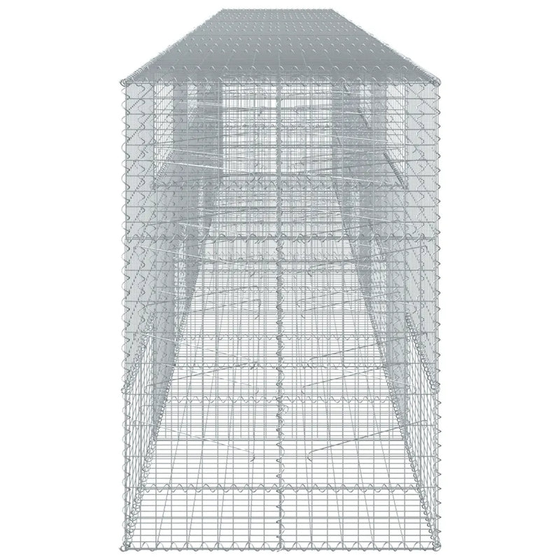 Gabion Basket with Cover 800x100x150 cm Galvanised Iron