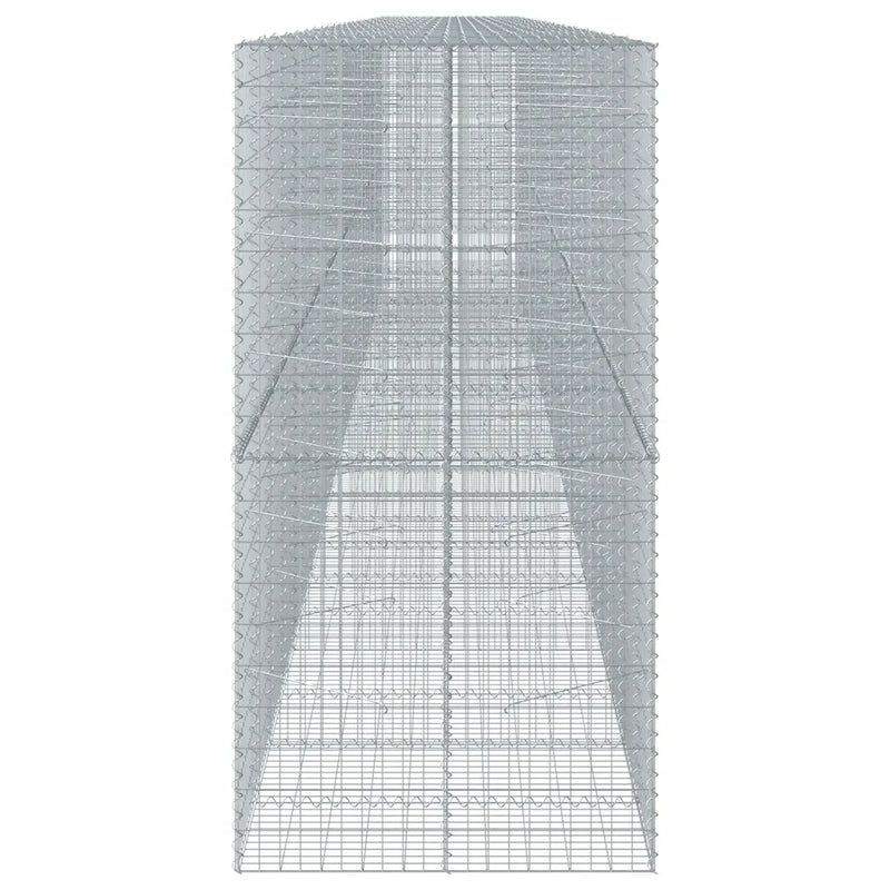 Gabion Basket with Cover 1200x100x200 cm Galvanised Iron
