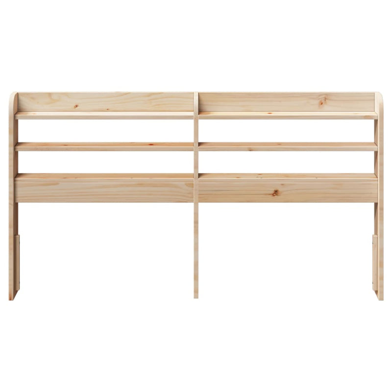 vidaXL Headboard with Shelves 140 cm Solid Wood Pine